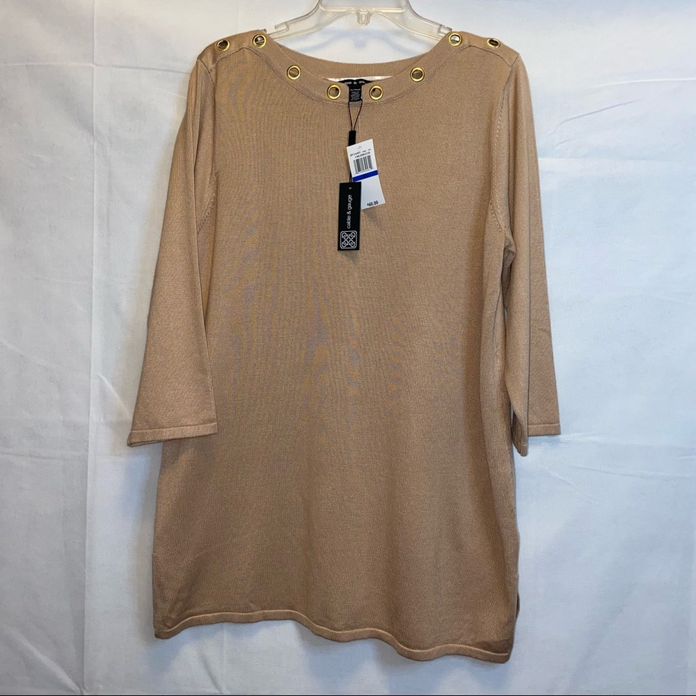 Cable & Gauge Gold Sweater - X-Large